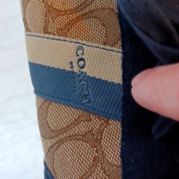 Y2K Coach Logo New York New Womans Brown & Black Suede Sneakers 9 M - Picture 5 of 13